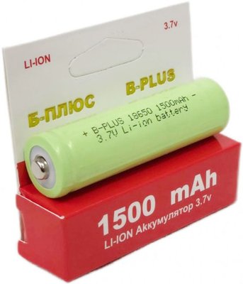 Аккумулятор B-plus 1500mAh 18650 Li-Ion 1500mAh  796165 фото