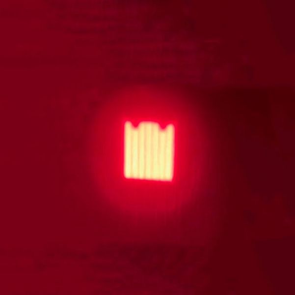 Ручной фонарь BL-1812 (RED) красный micro USB 189537 фото